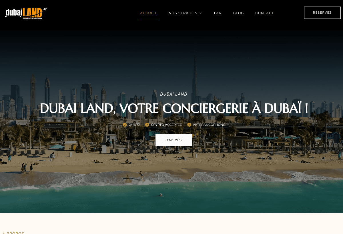 Dubai Land — Conciergerie de luxe